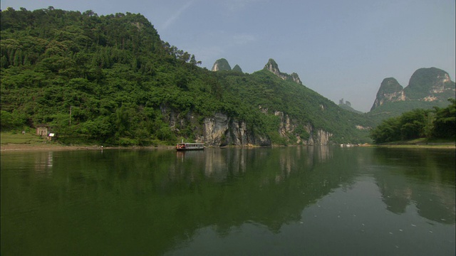 中国广西壮族自治区桂林漓江与山川视频素材