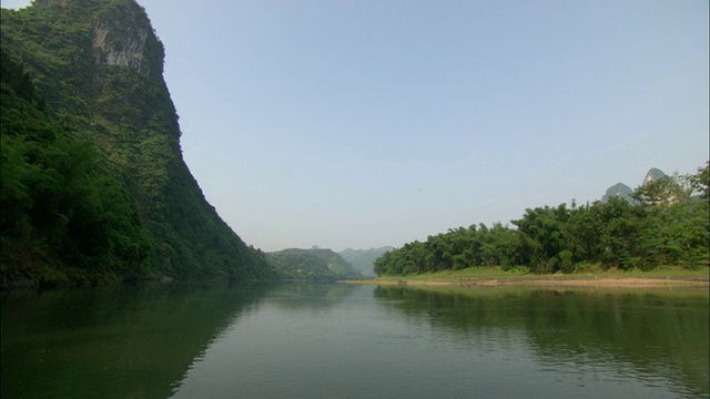 中国广西壮族自治区桂林漓江与山川视频素材