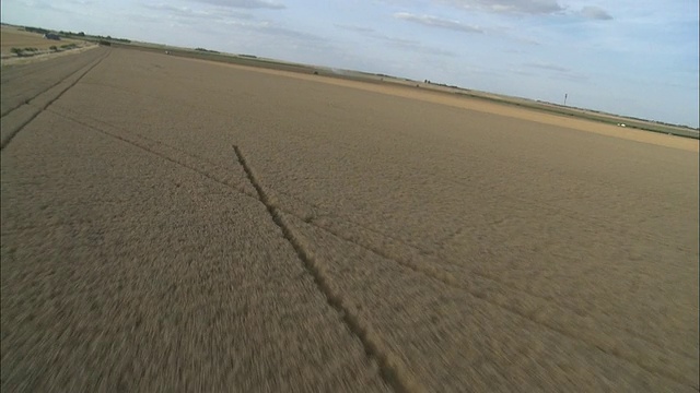 空中田野，Voves, Beauce，法国视频素材