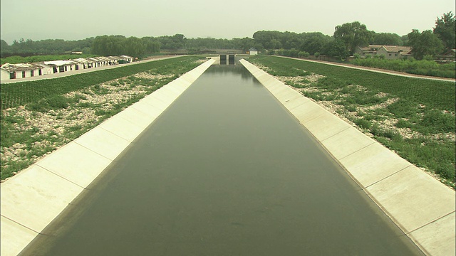 WS HA水渠，中国北京视频素材