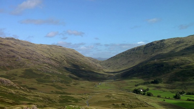 来自Hardknott Pass / Lake District, Cumbria, UK的Wrynose Pass景观视频素材