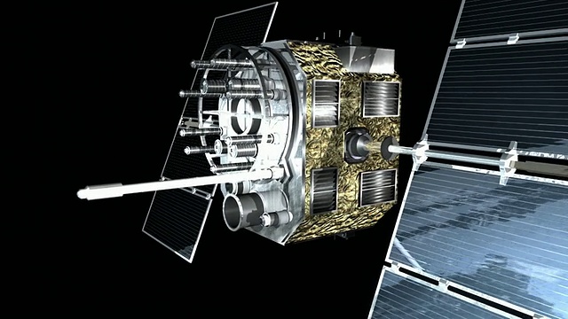 位于地球轨道/英国牛津郡牛津的CU CGI ZO GPS卫星视频素材