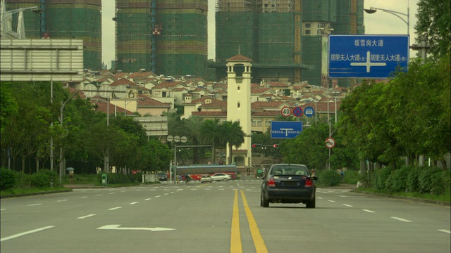 中国广东深圳面向高端住宅开发的WS TU TD城市街道视频素材