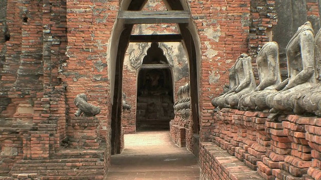 琐法瓦坦阿明，大城府，泰国视频素材