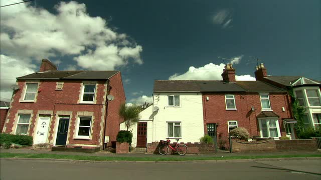 房子外部的WS视图/ Milton Keynes，英国视频素材