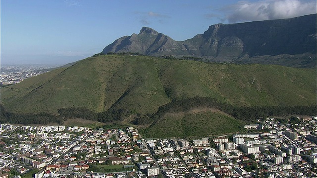 空中住宅区和信号山，开普敦，西开普敦，南非视频素材