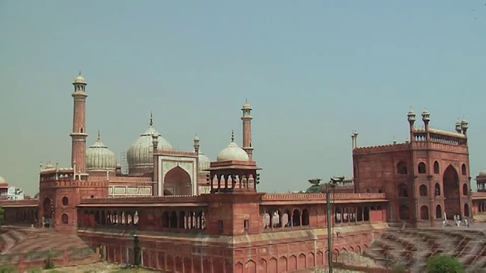 印度Jama Masjid /德里的佐视图视频素材