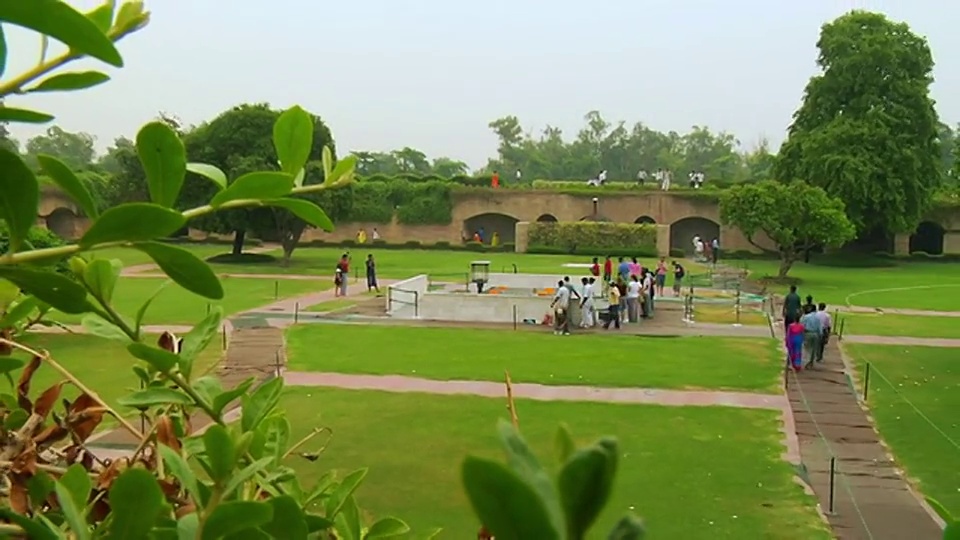 印度新德里Rajghat / Delhi的观点视频素材