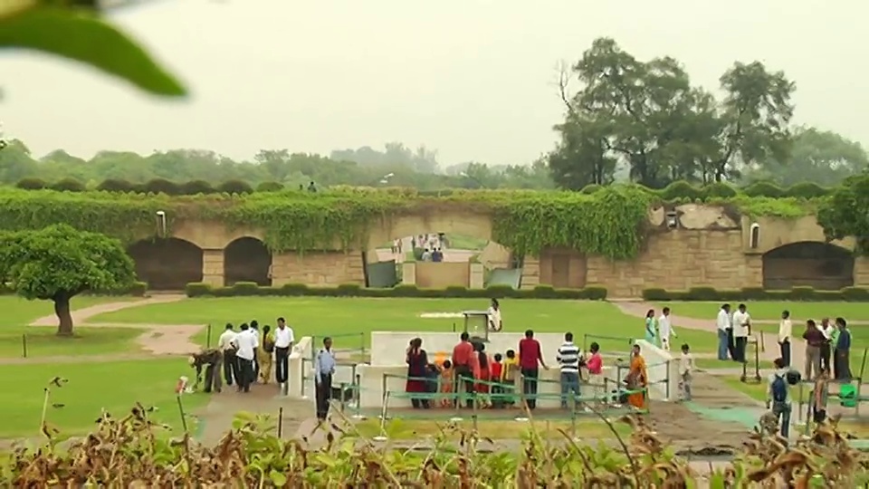 印度新德里Rajghat / Delhi的观点视频素材