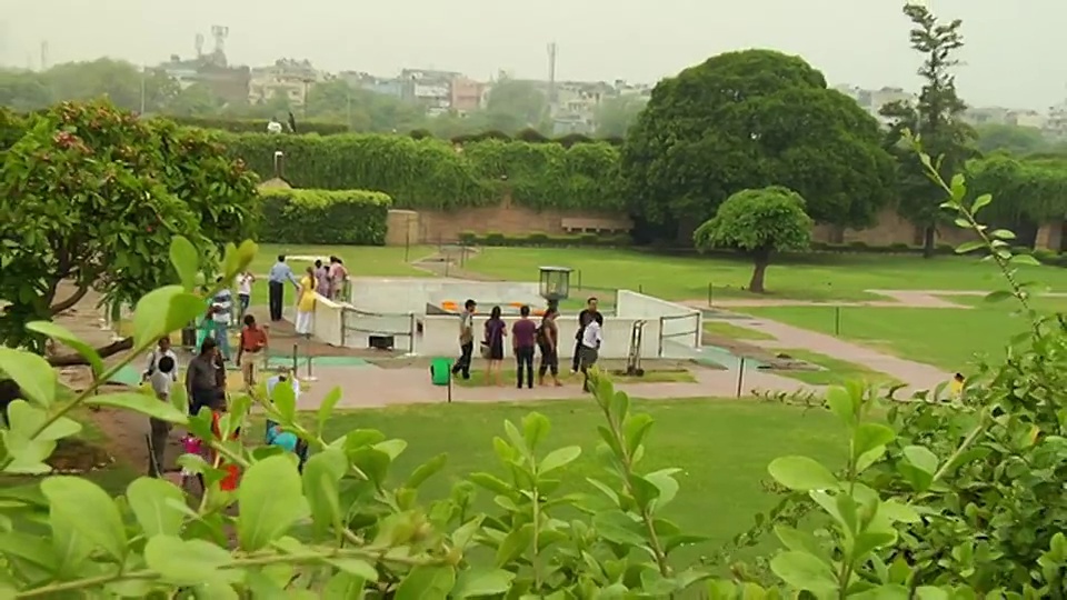 印度新德里Rajghat / Delhi的观点视频素材