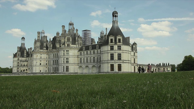 T/L WS Chateau de Chambord /卢瓦尔河谷，法国视频素材