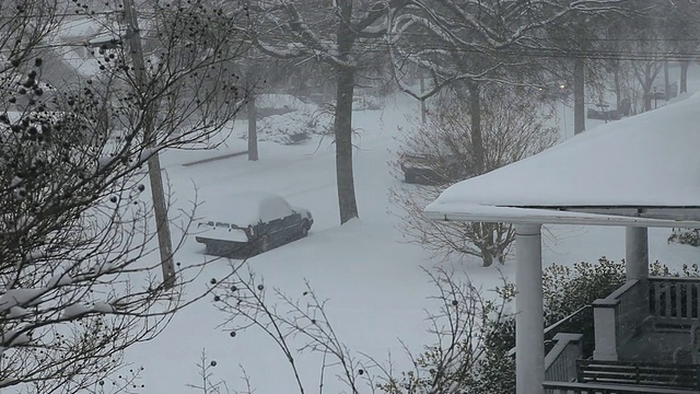 美国弗吉尼亚州里士满下雪视频素材