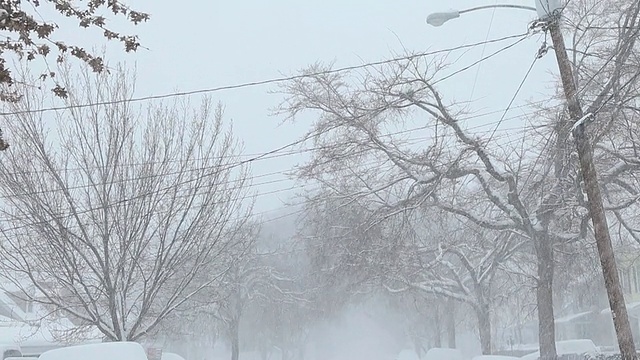 美国弗吉尼亚州里士满下雪视频素材