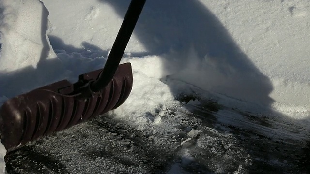 科罗拉多人铲雪/里士满，弗吉尼亚州，美国视频素材