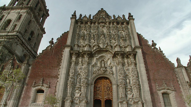 MS LA Metropolitan Cathedral /墨西哥城，墨西哥视频素材