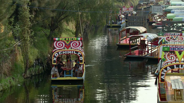 WS Xochimilco海峡/墨西哥城，墨西哥视频素材