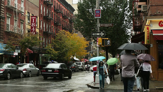 MS Street scene，纽约市，纽约，美国视频素材