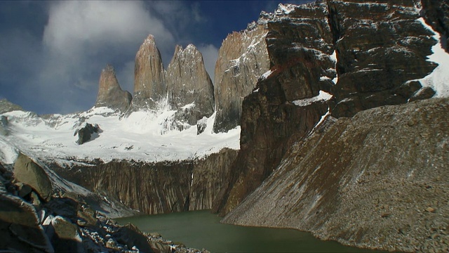 Torres De Paine / Torres De Paine山谷景观，智利视频素材