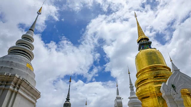 时间流逝:泰国清迈的宣道寺视频素材