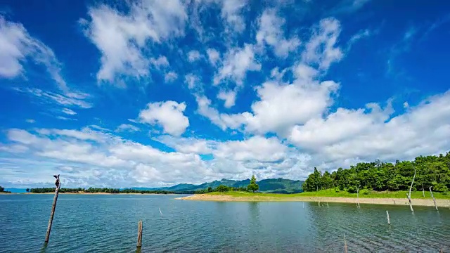 太湖热带风情岛，蓝天白云视频素材