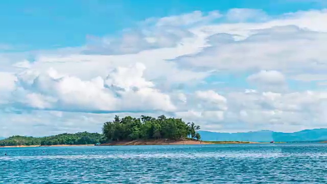 太湖热带风情岛，蓝天白云视频素材