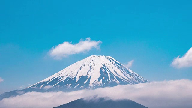 富士山的时间流逝视频素材