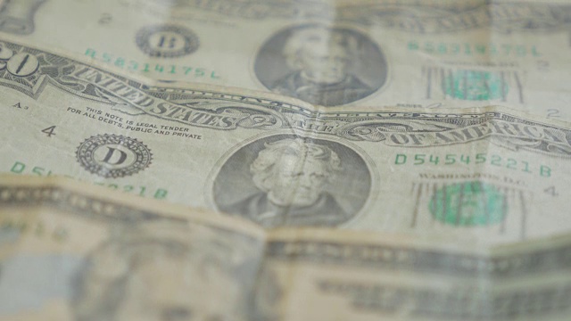 钞票的背景视频素材