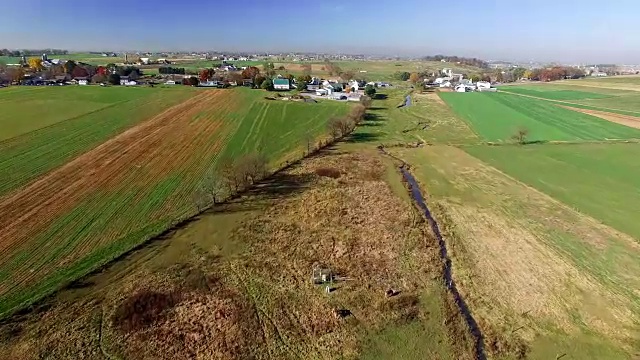 阿米什农场在兰开斯特，宾夕法尼亚州秋季pt2视频素材