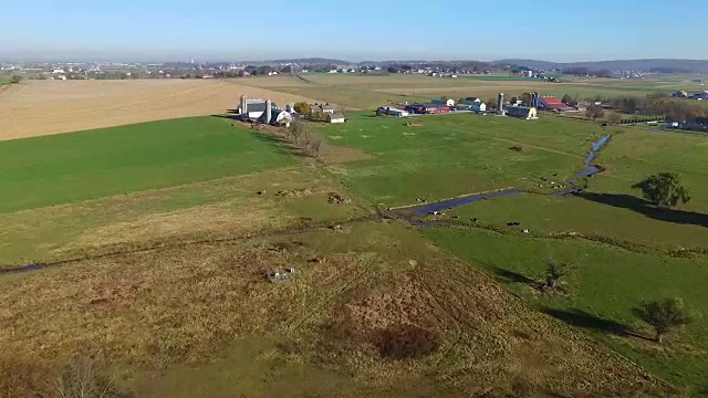 阿米什农场在兰开斯特，宾夕法尼亚州的秋天视频素材