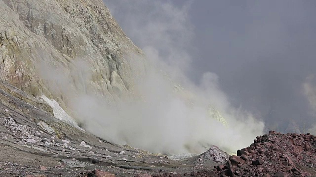 怀特岛火山视频素材