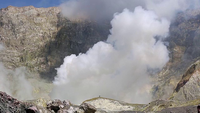 怀特岛火山视频素材