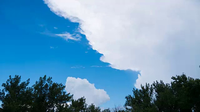 天空中有白云。时间流逝。视频素材