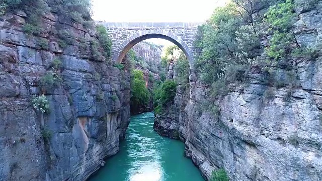 Köprülü Kanyon KOPRULU峡谷国家公园无人机视频天线视频素材