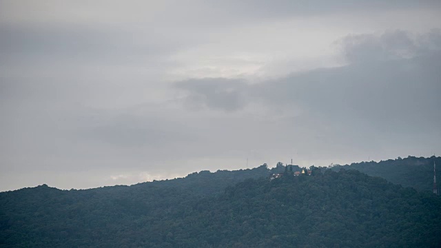 泰国北部，雨后有雾视频素材