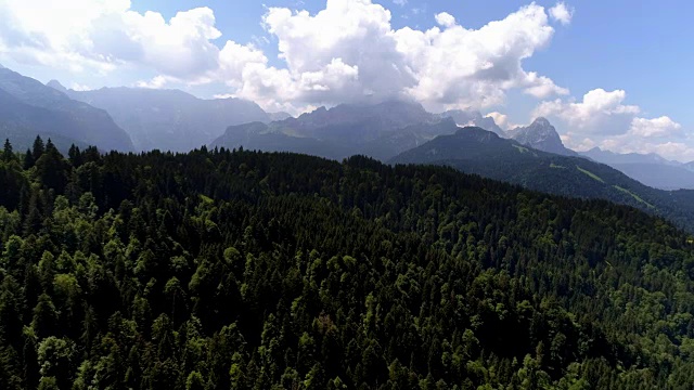 东部的Wetterstein山脉视频素材