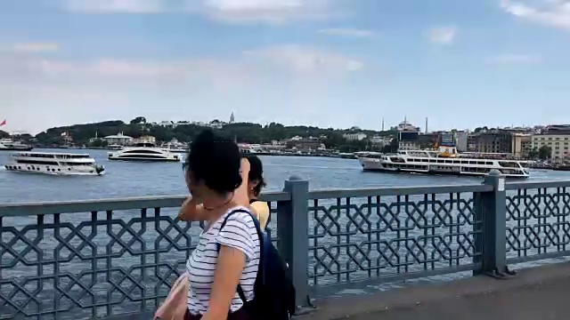 Hyper Lapse at The eminönü视频素材