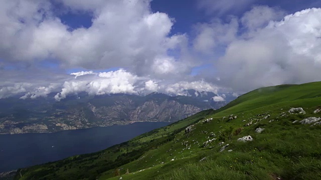 夏天的加尔达湖视频素材