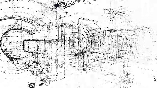 大数据文字动画视频素材