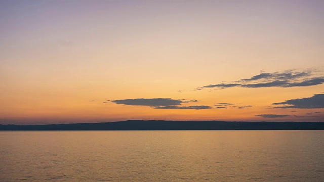 时光流逝，海洋，海滩，日落，天空视频素材