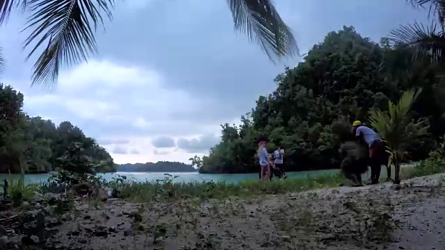 海滩时间流逝视频素材