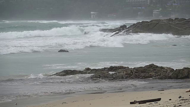 安达曼海波。视频素材