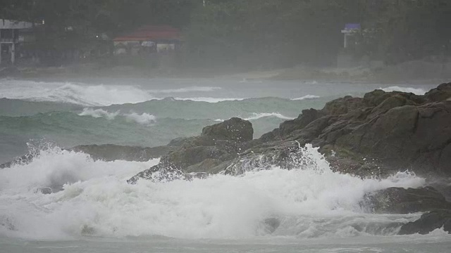 安达曼海波。视频素材