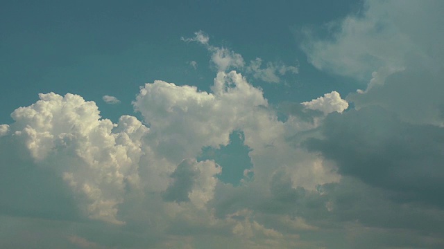 积云雨云移动天空视频素材