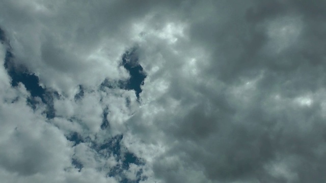 积云雨云移动天空视频素材