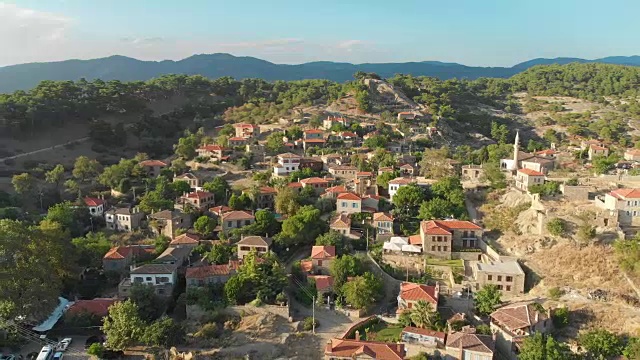 有一个村庄，Ayvalik，火鸡视频素材