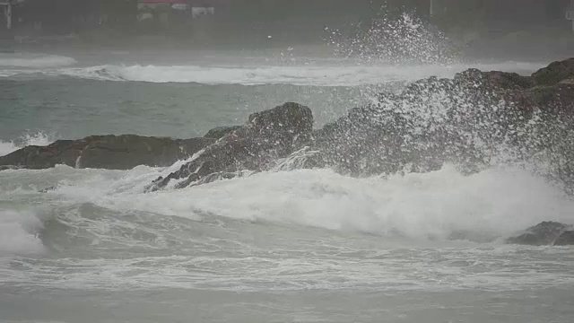 安达曼海波。视频素材