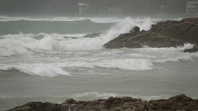 安达曼海波。视频素材