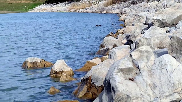 大海，海浪和岩石视频素材