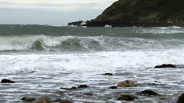 苏格兰西南部的风浪视频素材