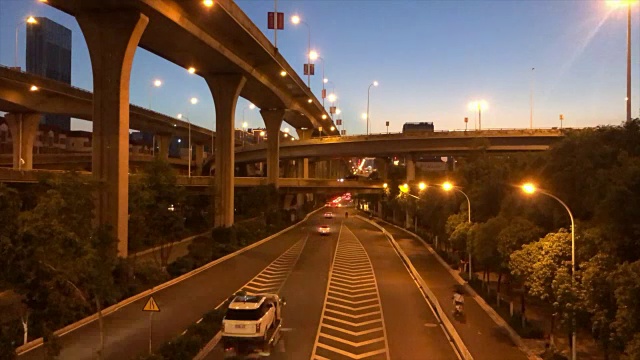 城市高架高速公路视频素材